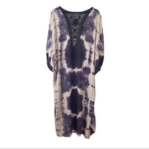 Tie Dye Crochet Kimono